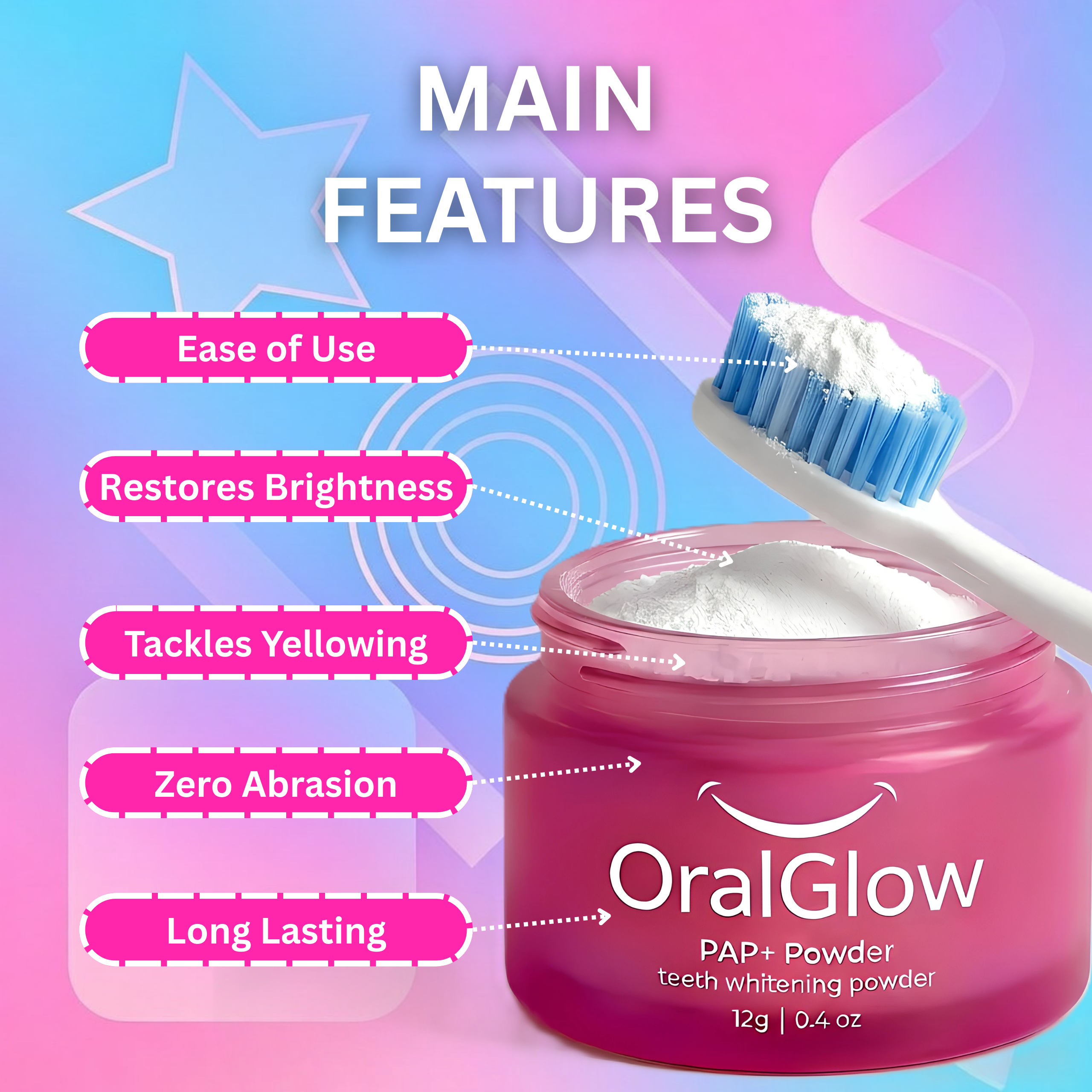 OralGlow Teeth Whitening Powder